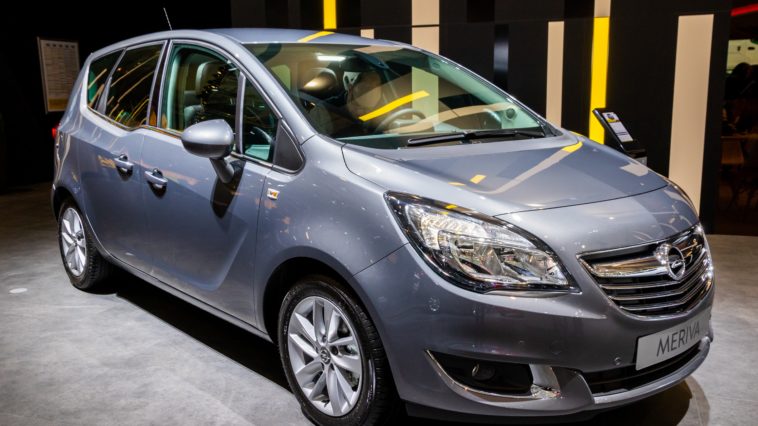 Siva Opel Meriva na auto moto sajmu u Bruxellesu